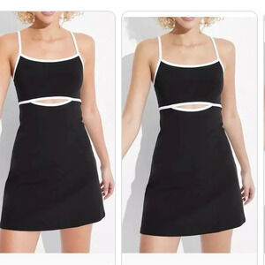 Black and White Cutout Dress